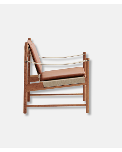 HB Lounge Chair - Cherry Oiled, Cognac Leather - Design Hans Bølling